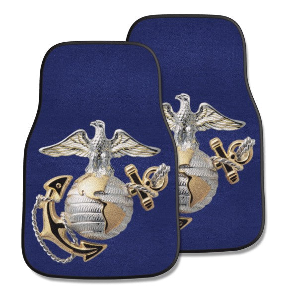 U.S. Marines 2-pc Carpet Car Mat Set*