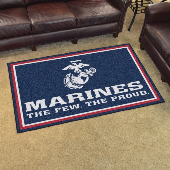 U.S. Marines 5' X 8' Plush Rug*