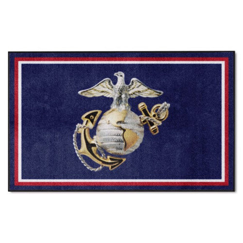 U.S. Marines 4' x 6' Plush Rug*