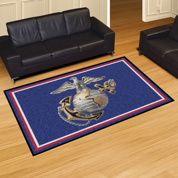 U.S. Marines 5' X 8' Plush Rug*