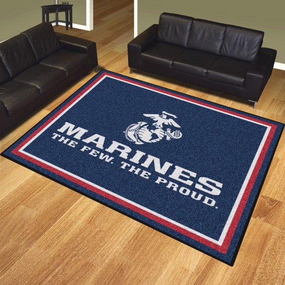 U.S. Marines 8' X 10' Plush Rug (Navy)*