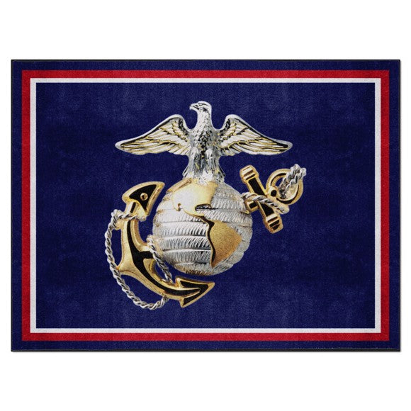 U.S. Marines 8' X 10' Plush Rug (EGA)*