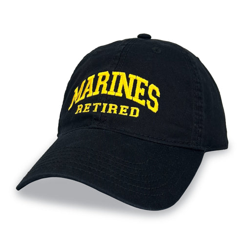 Marines Retired Relaxed Twill Hat (Black)