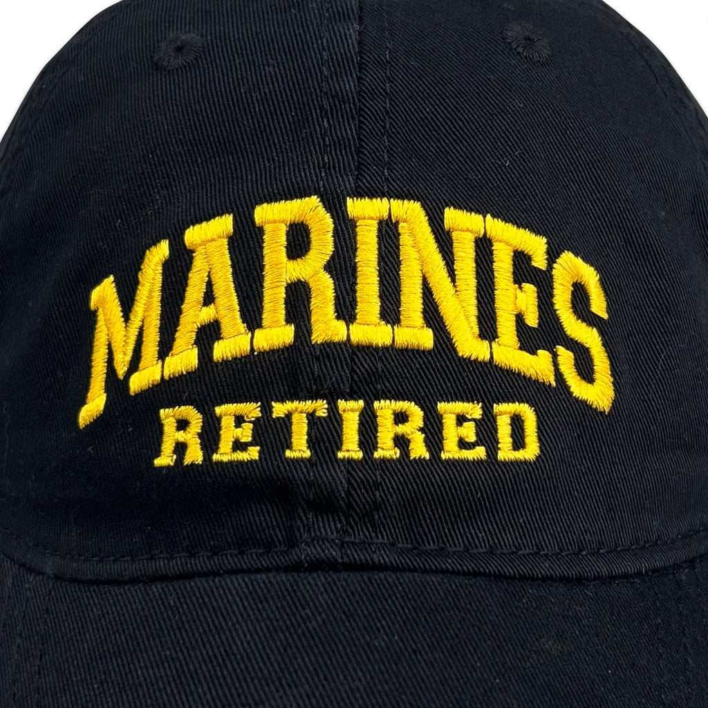 Marines Retired Relaxed Twill Hat (Black)