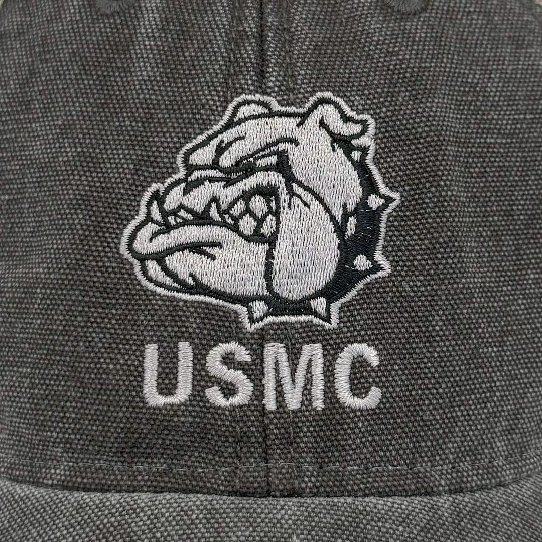 USMC Bulldog Dashboard Trucker Hat (Black/Grey)