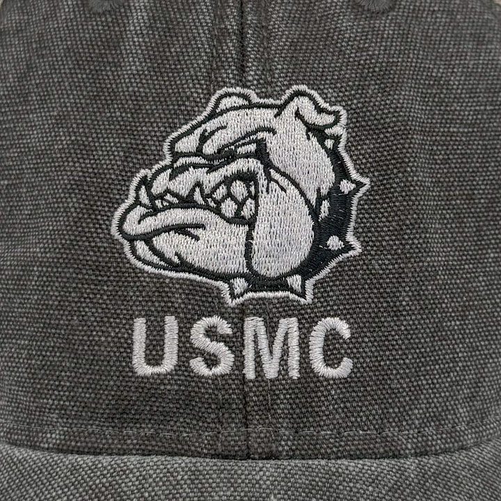 USMC Bulldog Dashboard Trucker Hat (Black/Grey)