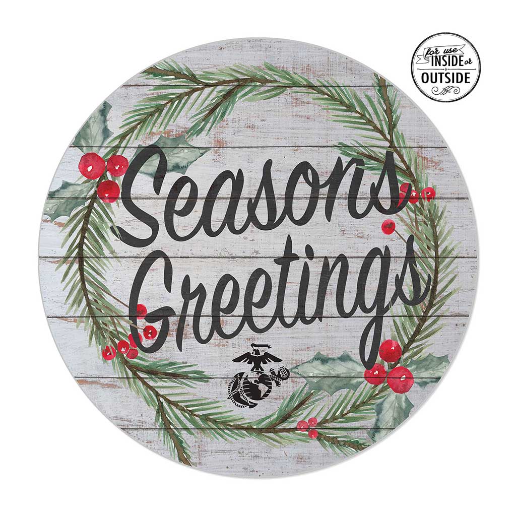 USMC Seasonal Indoor/Outdoor Circle Sign (20x20)