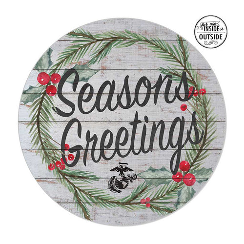 USMC Seasonal Indoor/Outdoor Circle Sign (20x20)