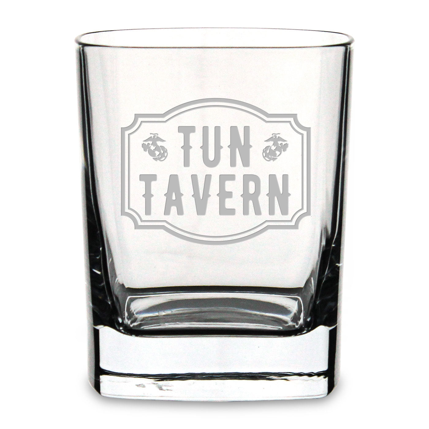 Tun Tavern Square 11.75oz Double Old Fashion Glass*