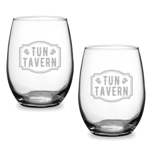 Tun Tavern Set of 2 21oz Stemless Wine Glasses*