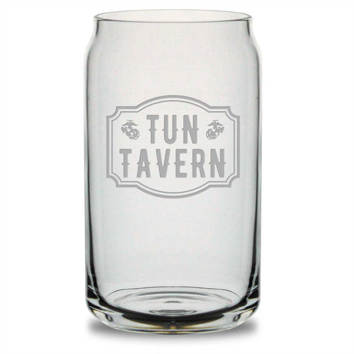 Tun Tavern 16oz Beer Can Glass