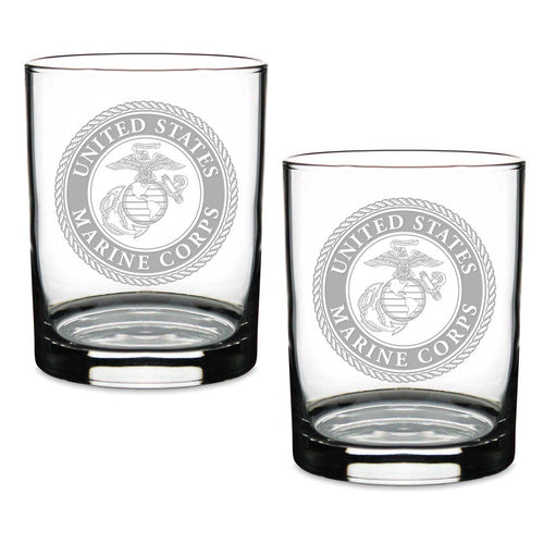 Marines Seal Set of 2 14oz Double Old Fashioned