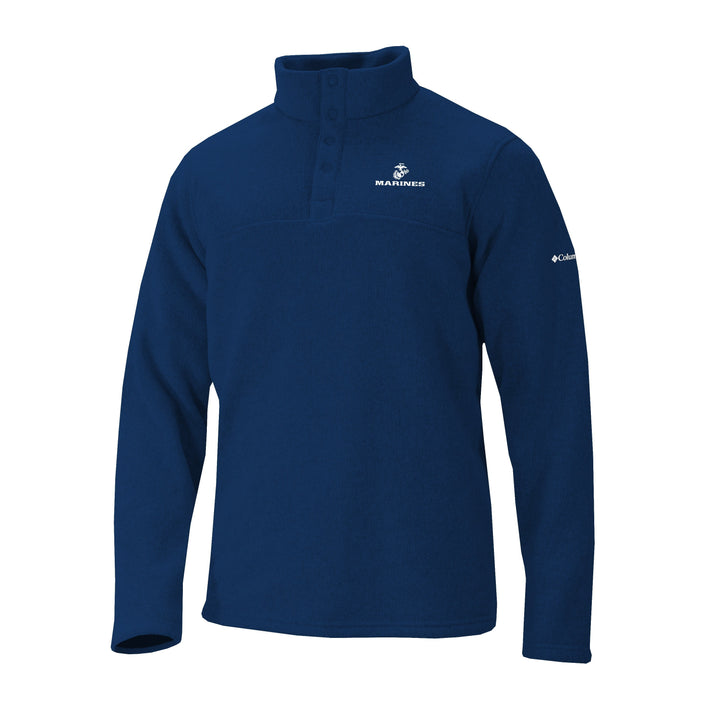 Marines EGA Columbia Alto Pass Half Snap Pullover (Navy)*