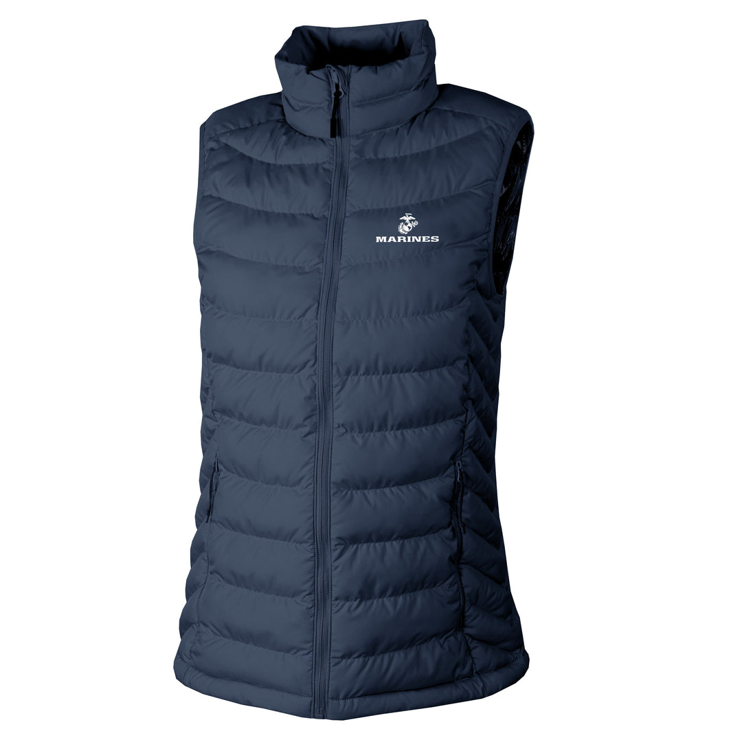 Marines EGA Columbia Women's Powder Lite II Vest (Navy)*