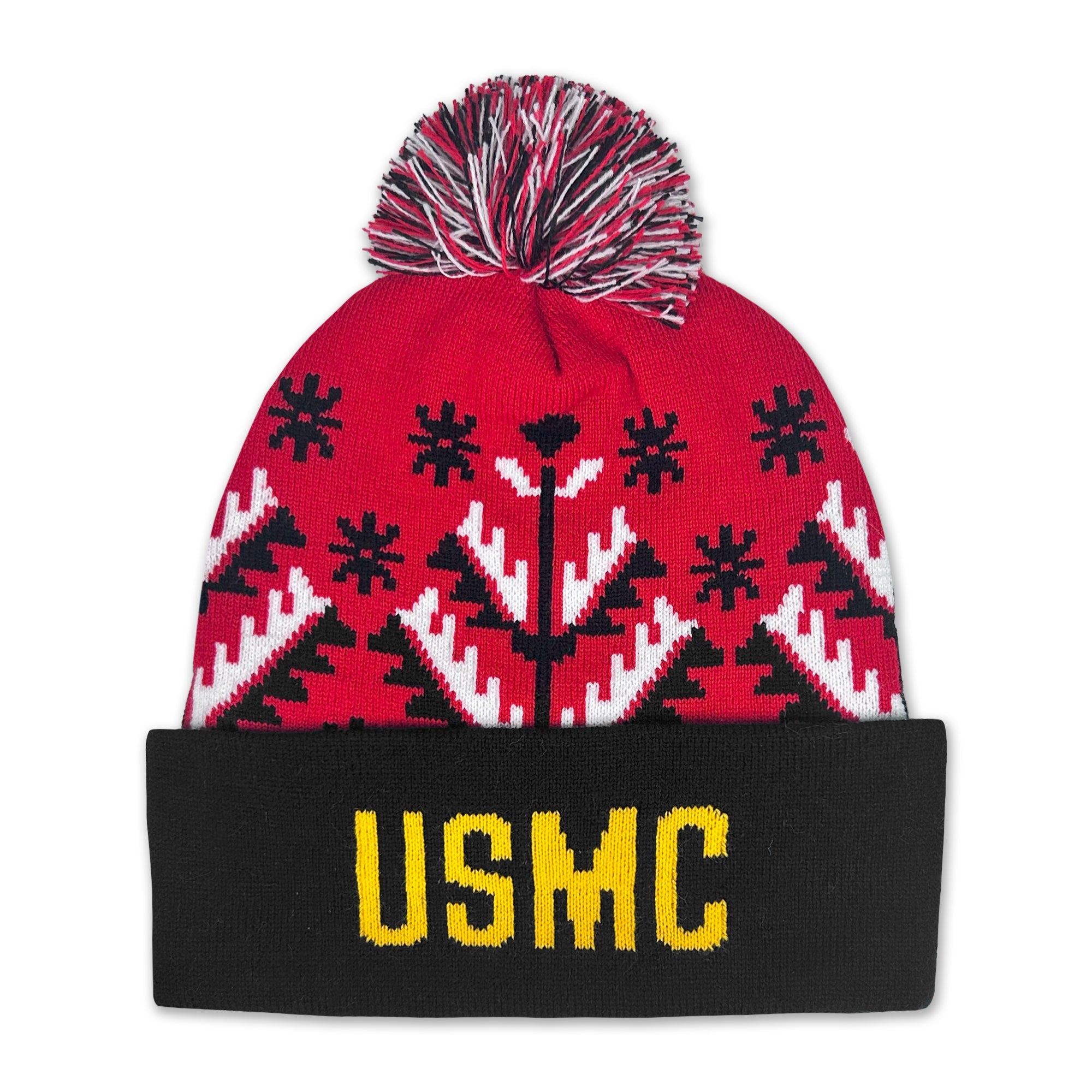 Marines EGA Knit Pom Beanie