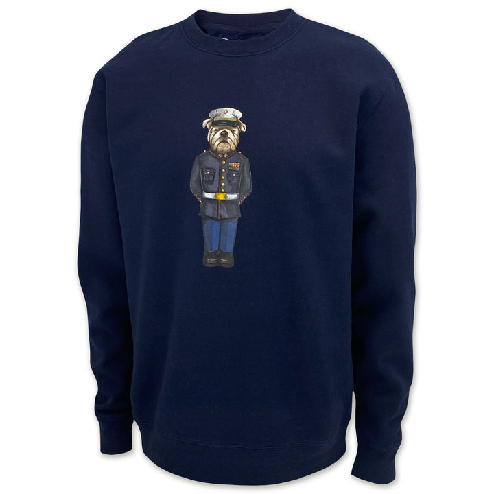 Marine Dress Blue Crew Dog Original Crewneck (Navy)