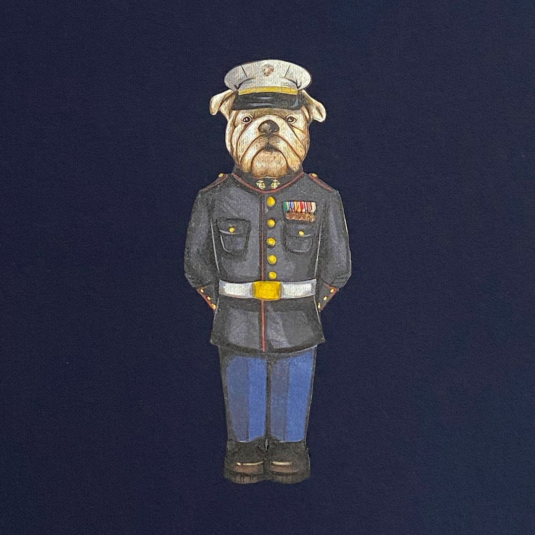 Marine Dress Blue Crew Dog Original Crewneck (Navy)