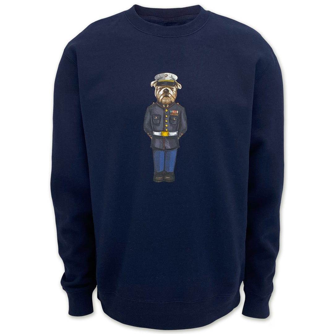 Marine Dress Blue Crew Dog Original Crewneck (Navy)