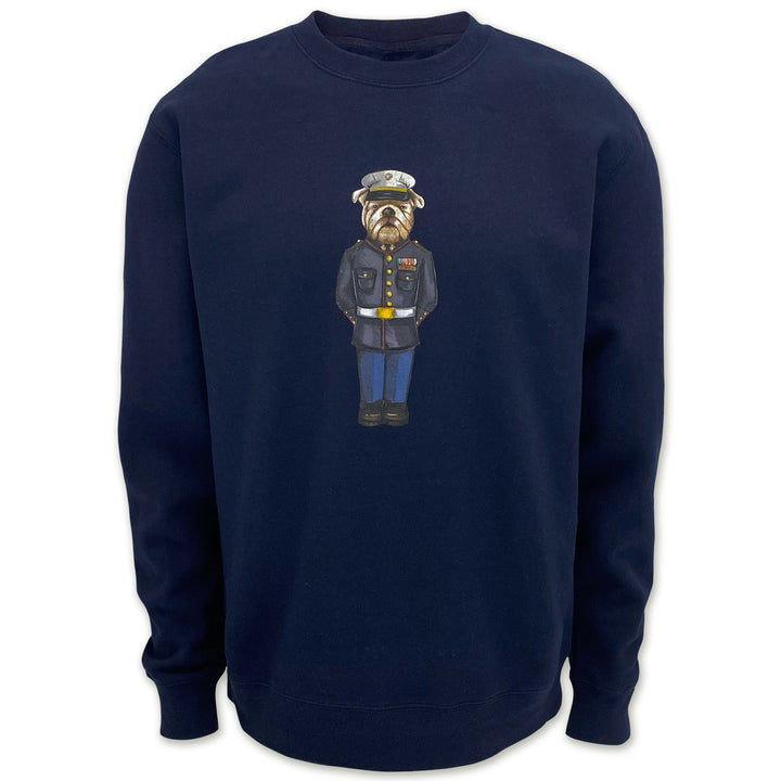 Marine Dress Blue Crew Dog Original Crewneck (Navy)