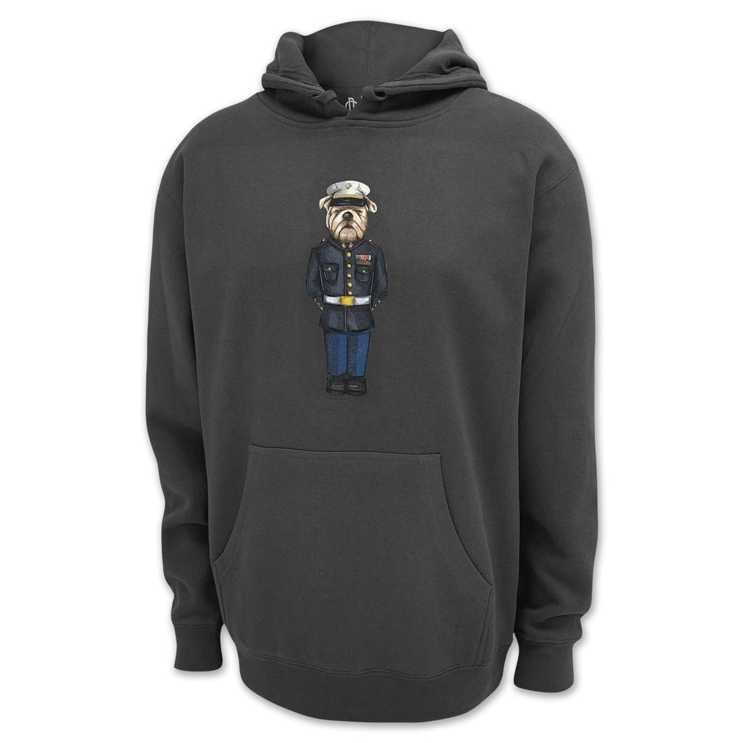 Marine Dress Blue Crew Dog Original Hood (Charcoal)