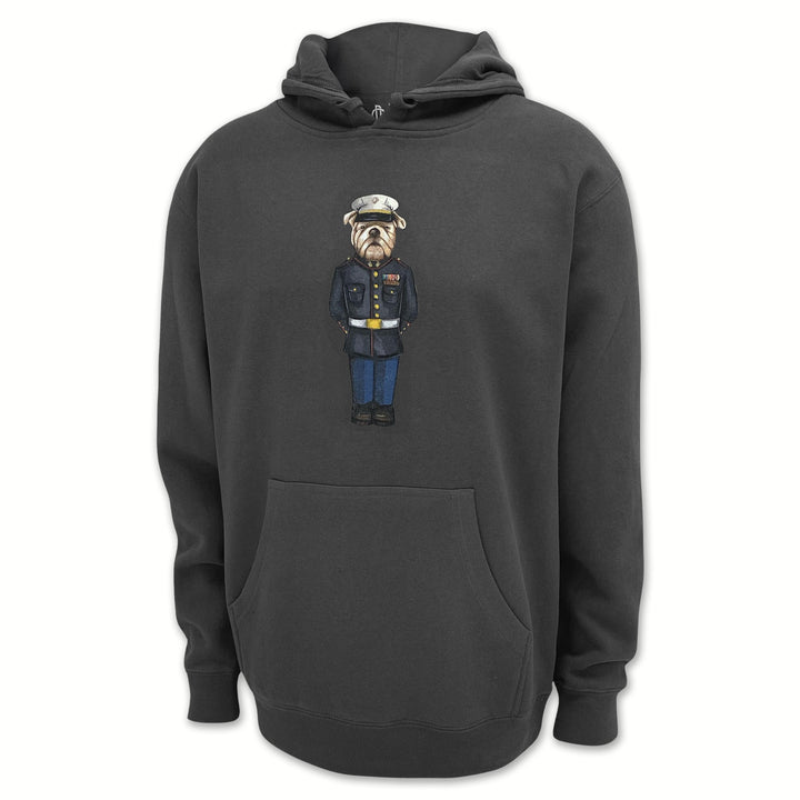 Marine Dress Blue Crew Dog Original Hood (Charcoal)