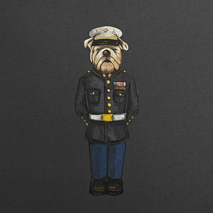 Marine Dress Blue Crew Dog Original Hood (Charcoal)