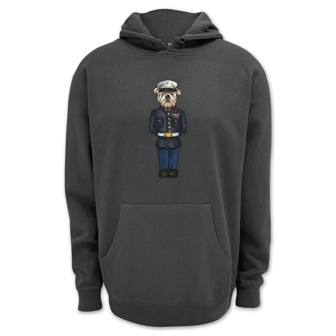 Marine Dress Blue Crew Dog Original Hood (Charcoal)