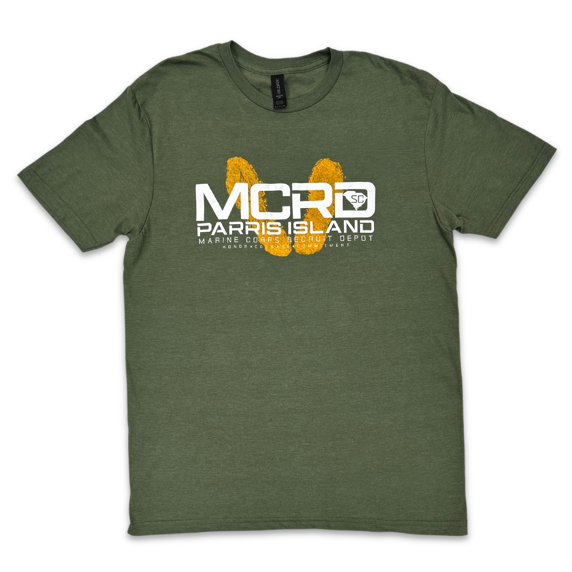 MCRD Parris Island T-Shirt (OD Green)