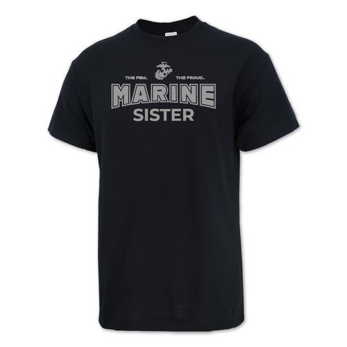 Marines Sister T-Shirt (Black)