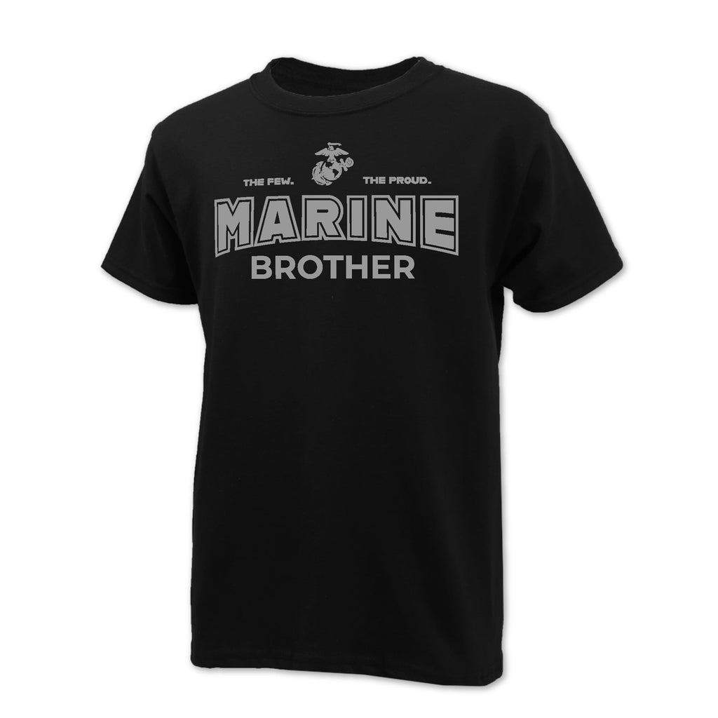 Marines Youth Brother T-Shirt (Black)