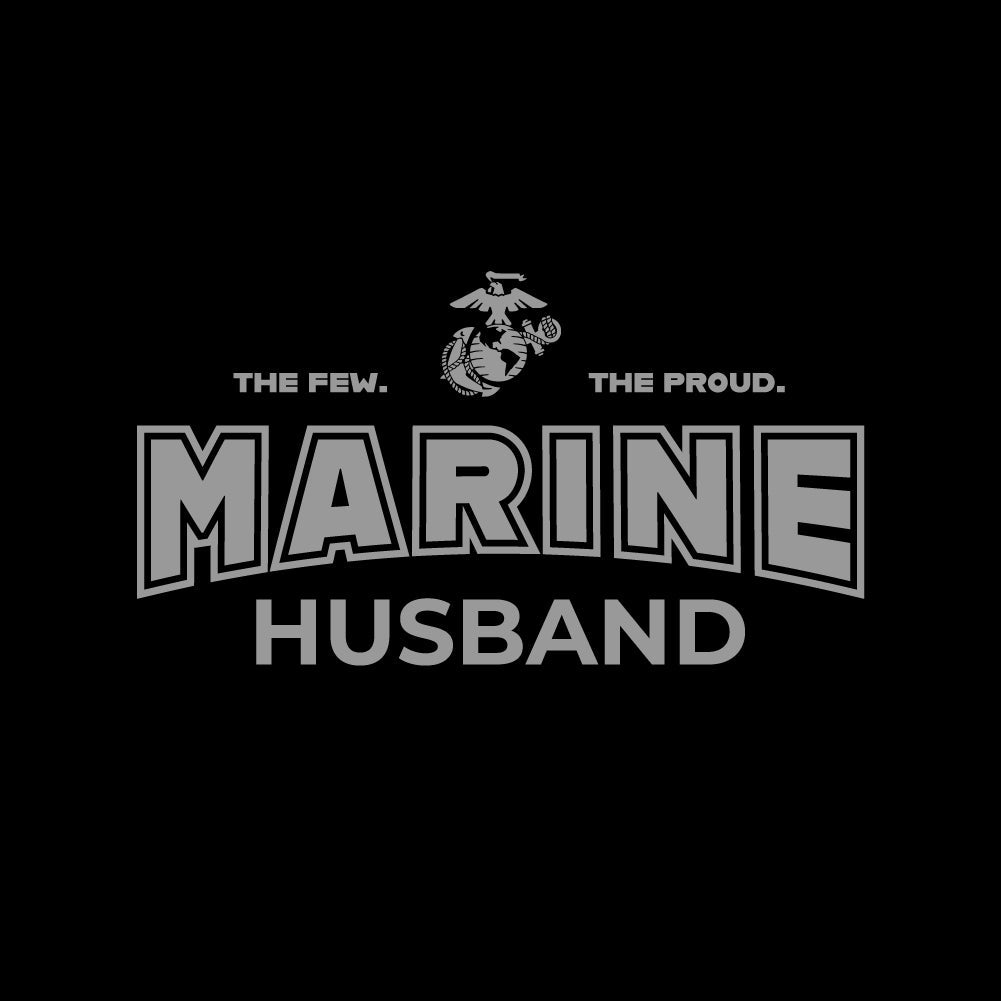 Marines Husband T-Shirt (Black)