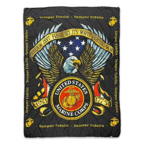 Marines Puffy Blanket