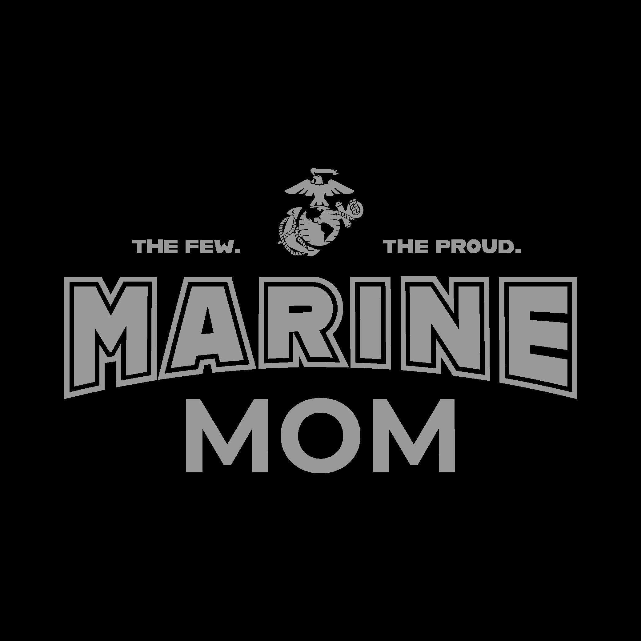 Marines Champion Mom Ladies Crewneck (Black)