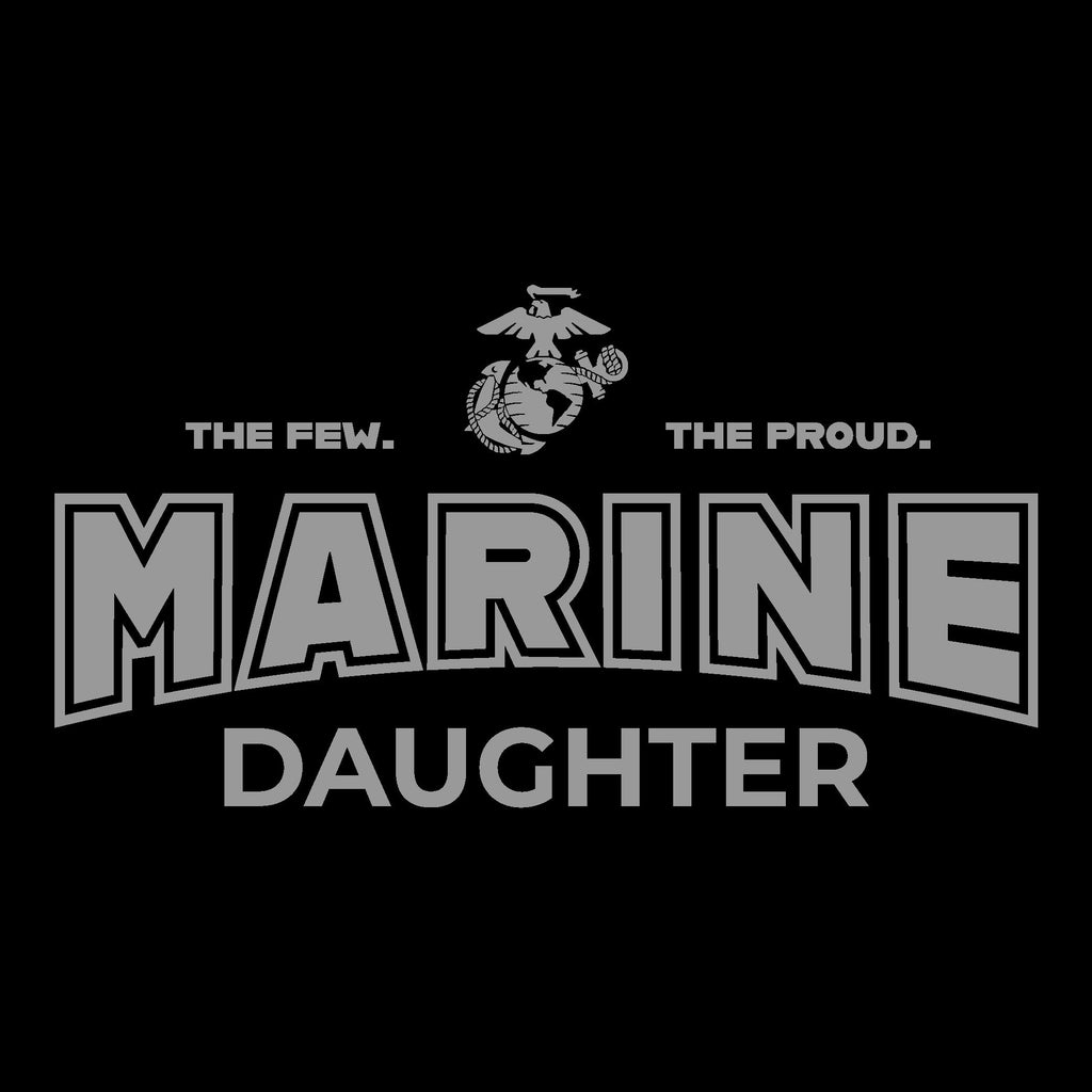 Marines Daughter Youth T-Shirt (Black)