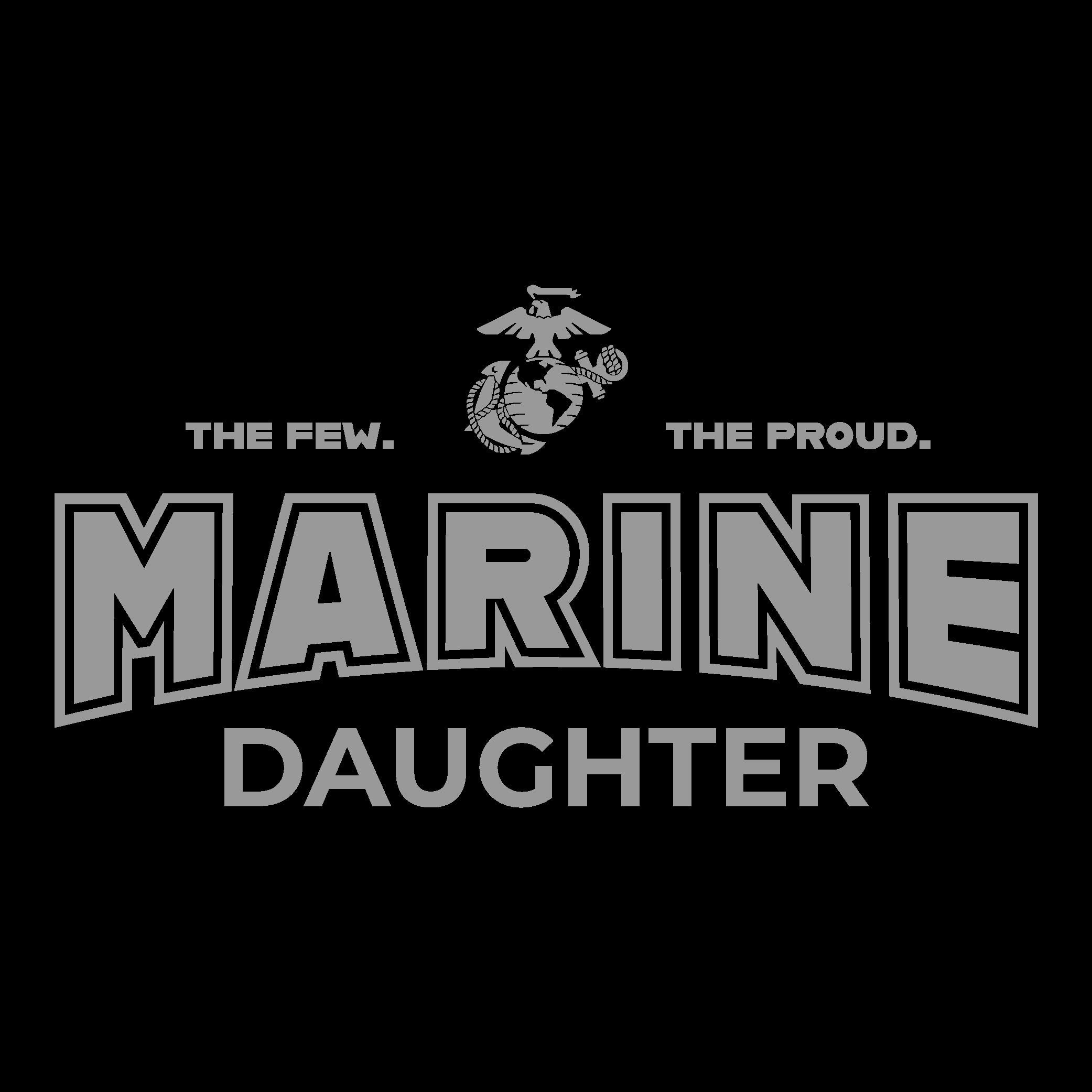 Marines Daughter T-Shirt (Black)