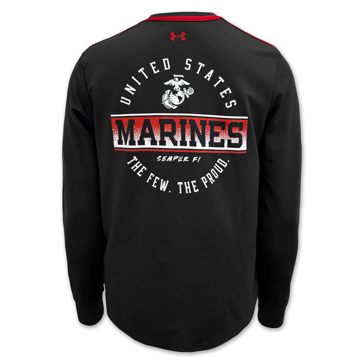 Marines Under Armour Motion HW Long Sleeve T-Shirt (Black)