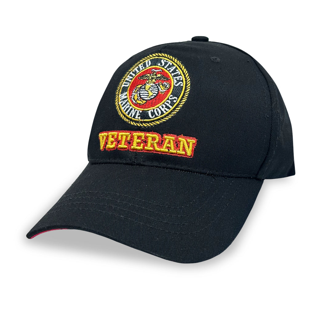 U.S. Marines Veteran Hat (Black)