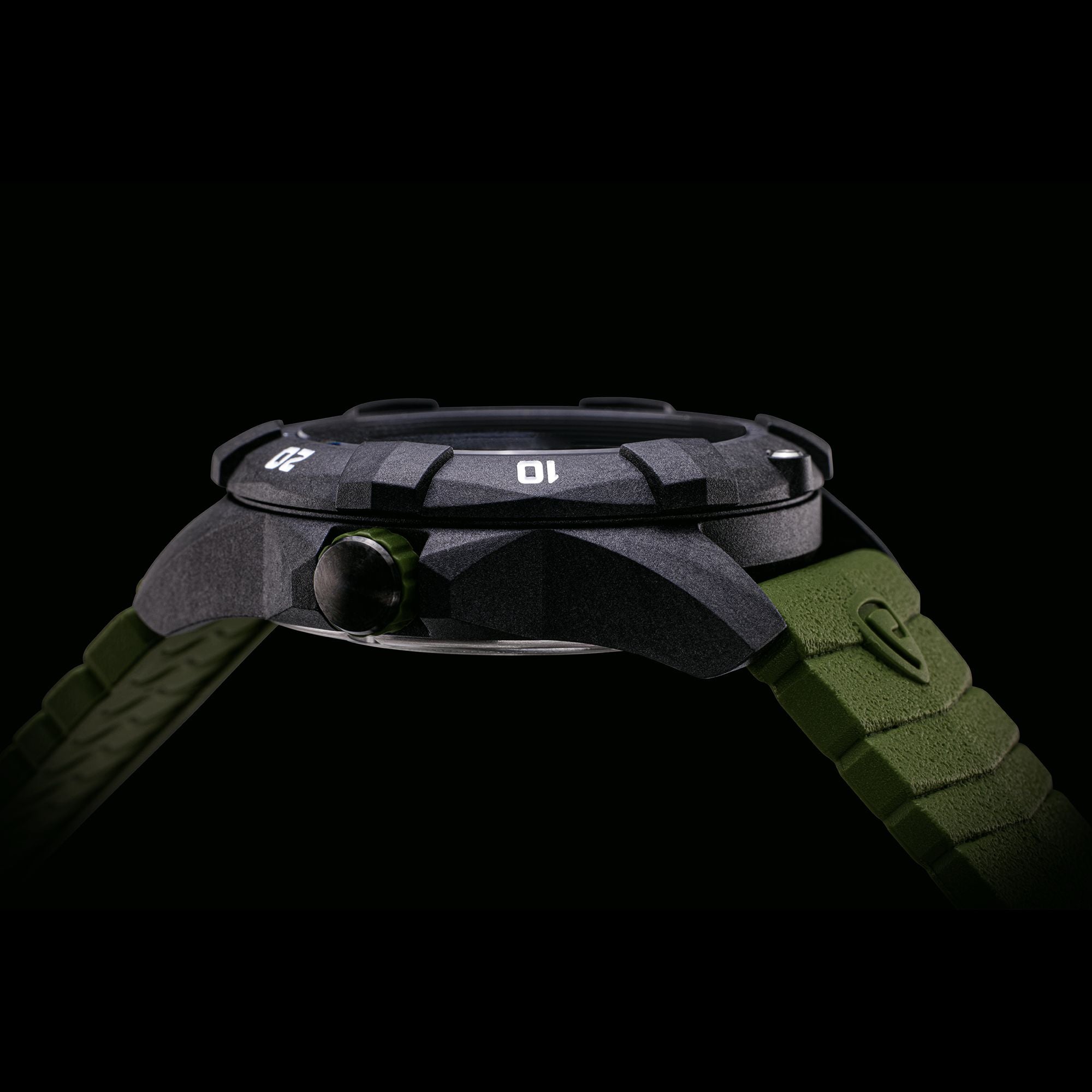 ProTek USMC Carbon Composite Dive Watch - Carbon/Black/Green (Green Band)*