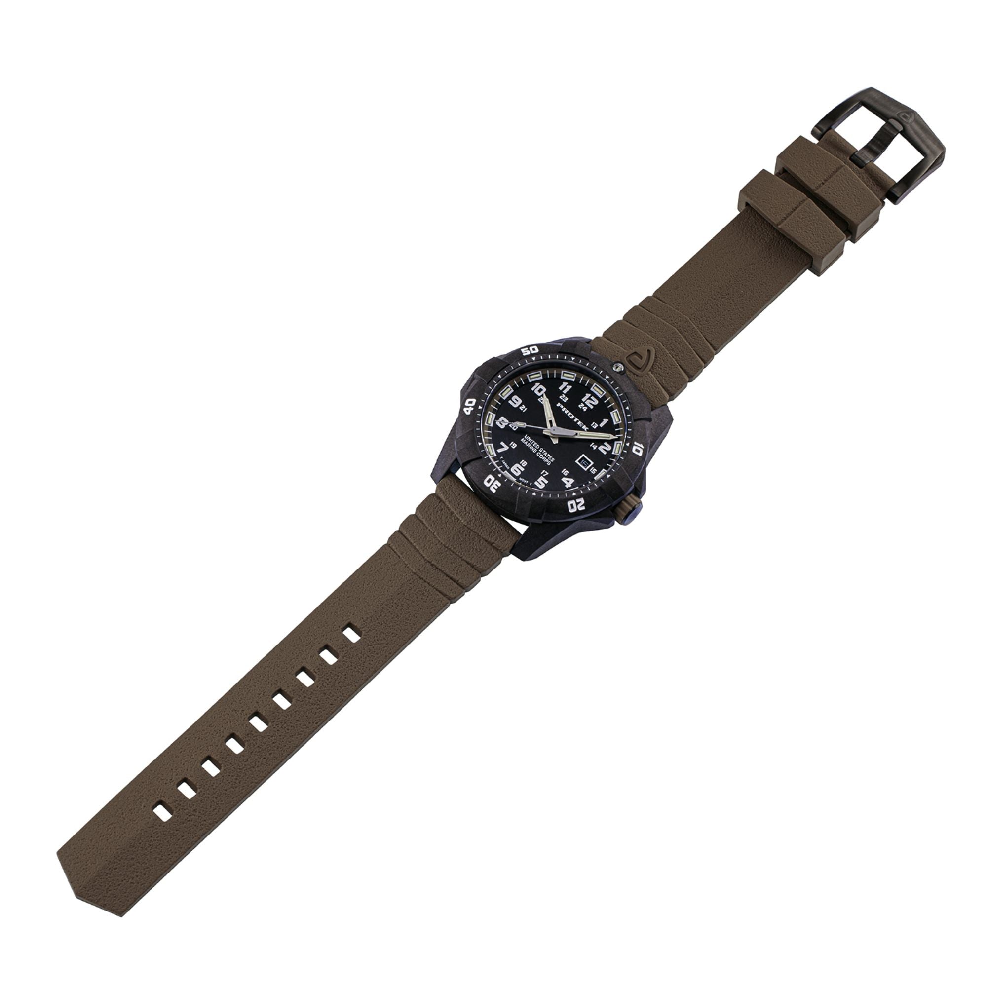 ProTek USMC Carbon Composite Dive Watch - Carbon/Black/Sand (Sand Band)*