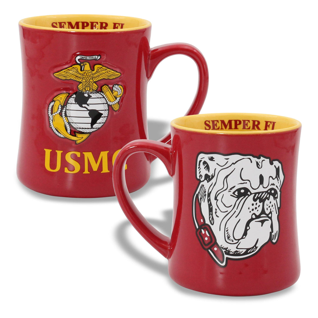Marines Bulldog Mug (Red)