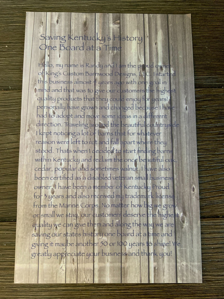 IWO JIMA Barnwood Flag (Large)*