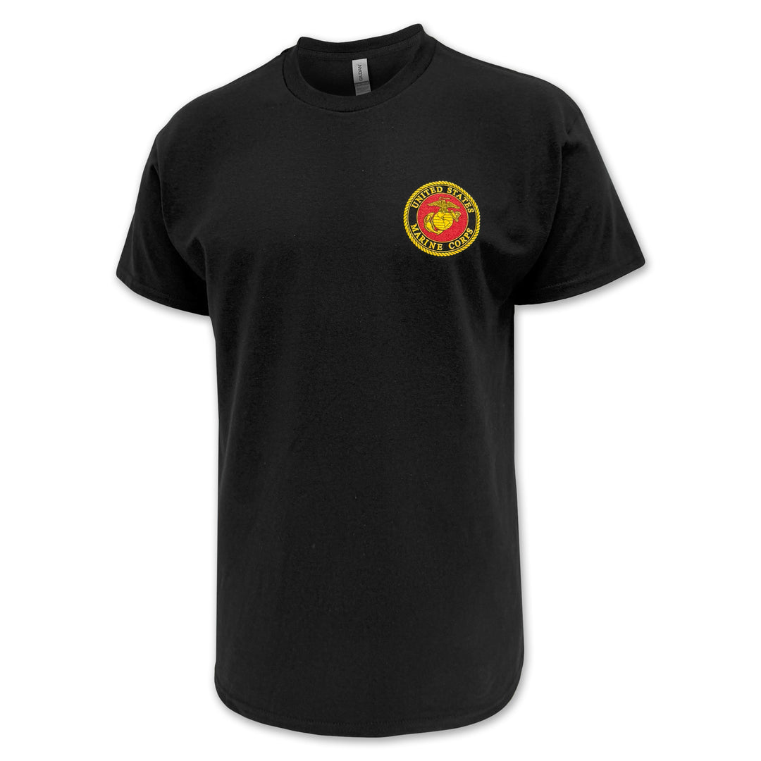 Marines Flying Proud Semper Fidelis T-Shirt (Black)