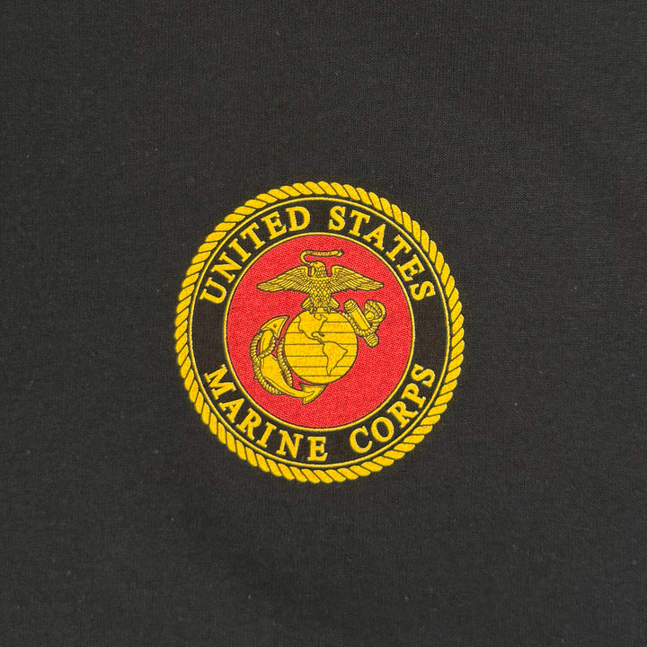 Marines Flying Proud Semper Fidelis T-Shirt (Black)