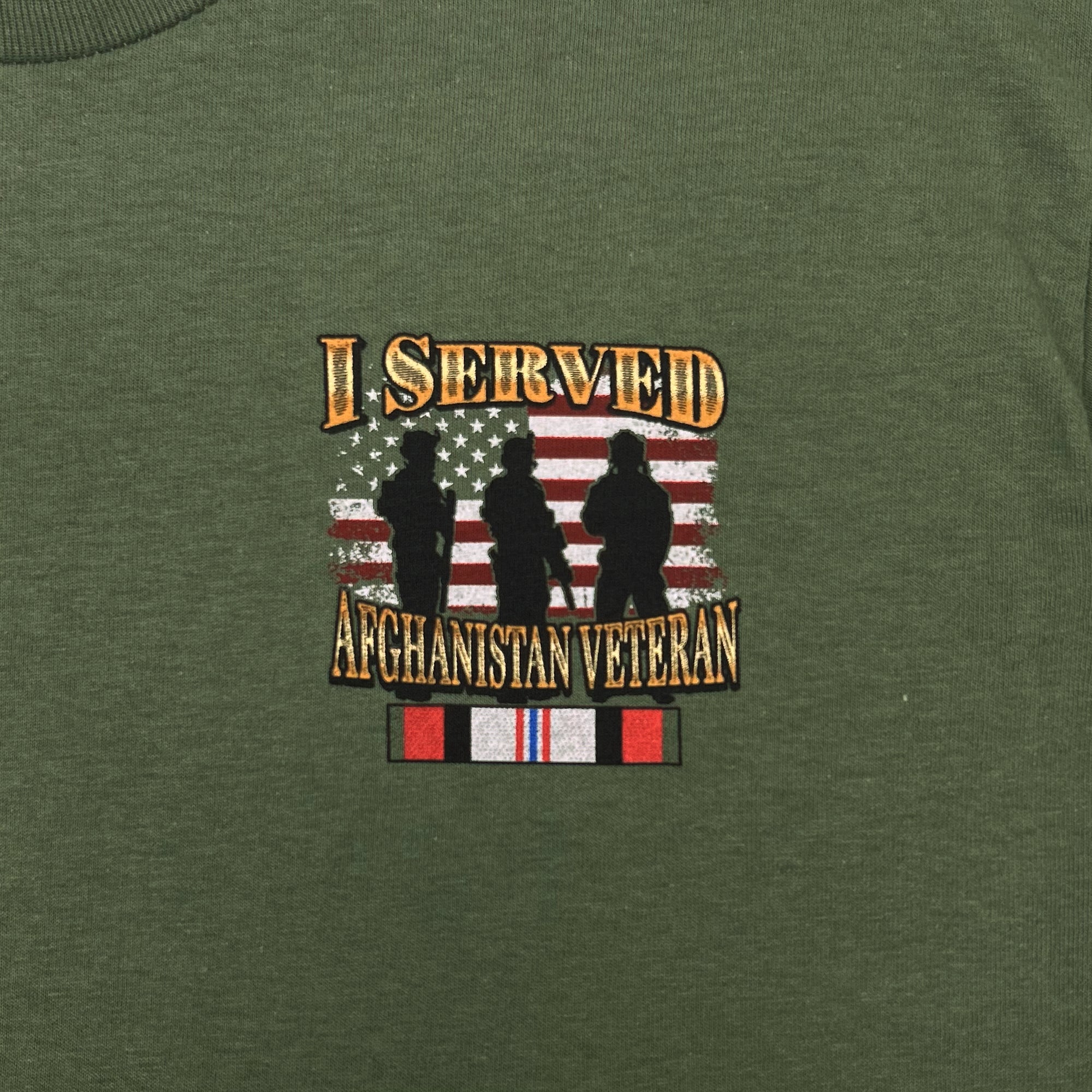 I Served Afghanistan Veteran T-Shirt (OD Green)