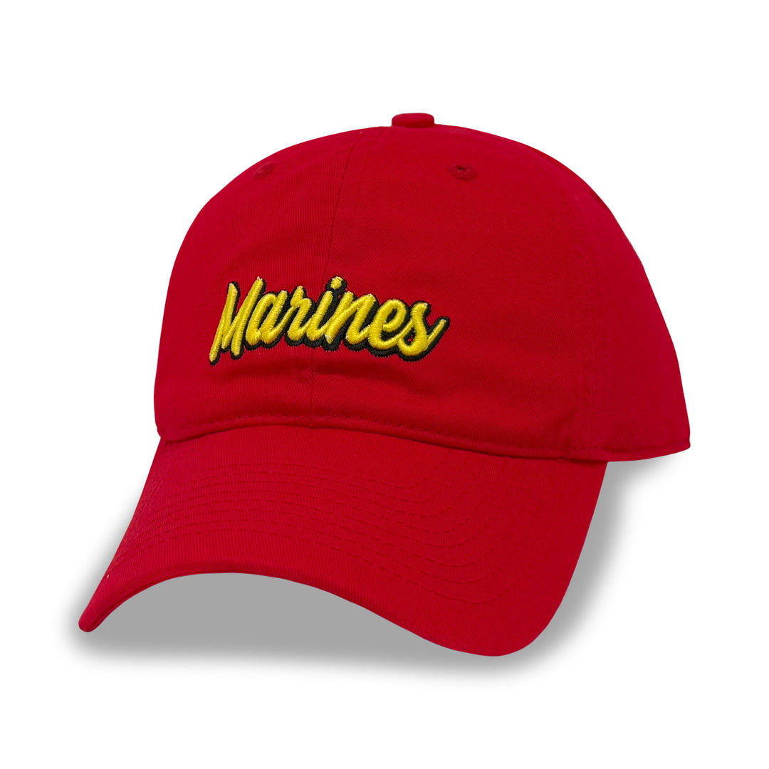 Marines Ladies Script Hat (Red)