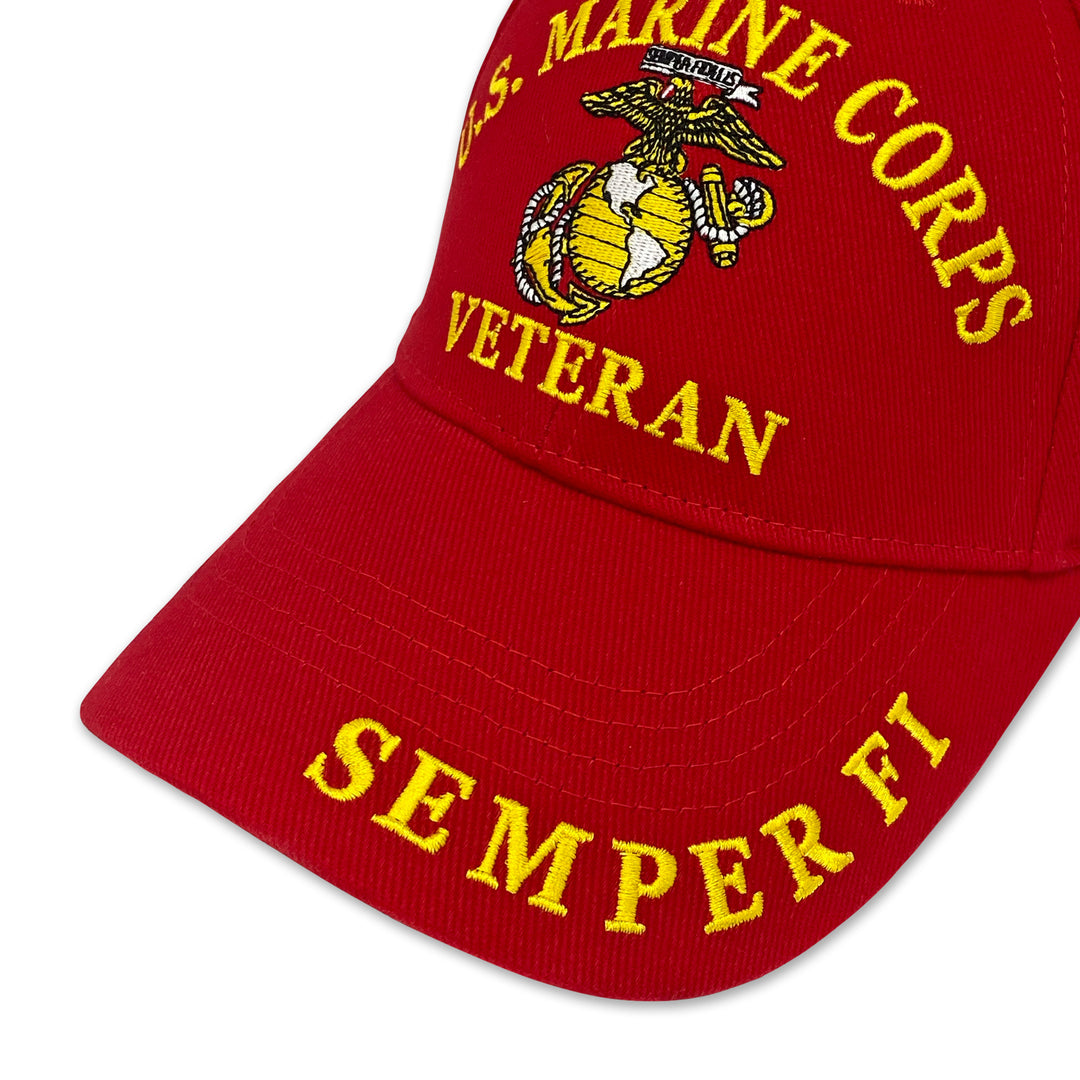 U.S. Marine Corps Veteran Hat (Red)