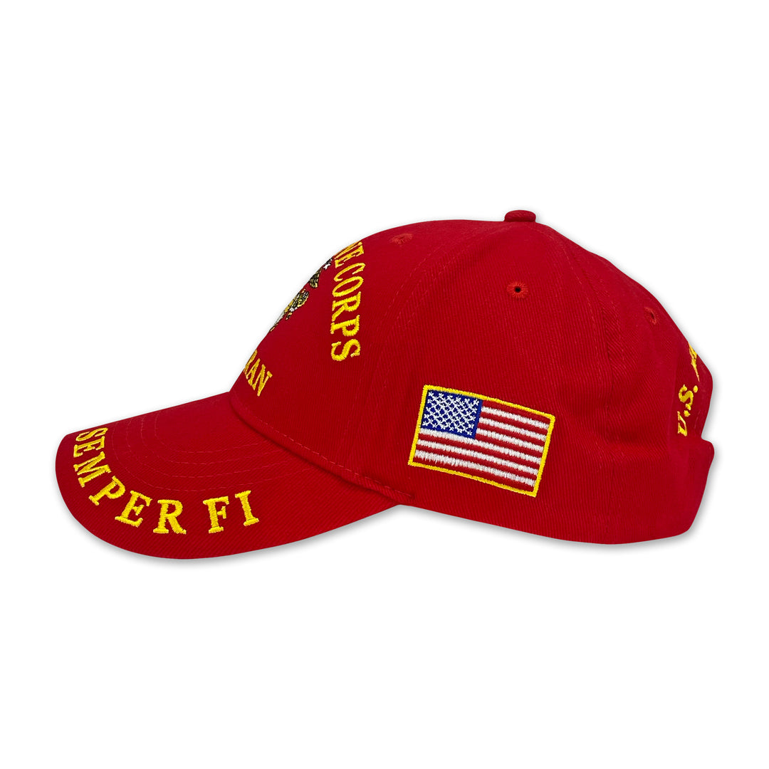 U.S. Marine Corps Veteran Hat (Red)
