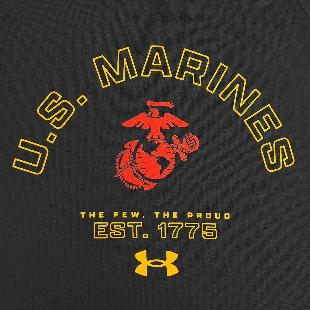 Marines Under Armour The Few The Proud Rival Fleece Hood (Black)