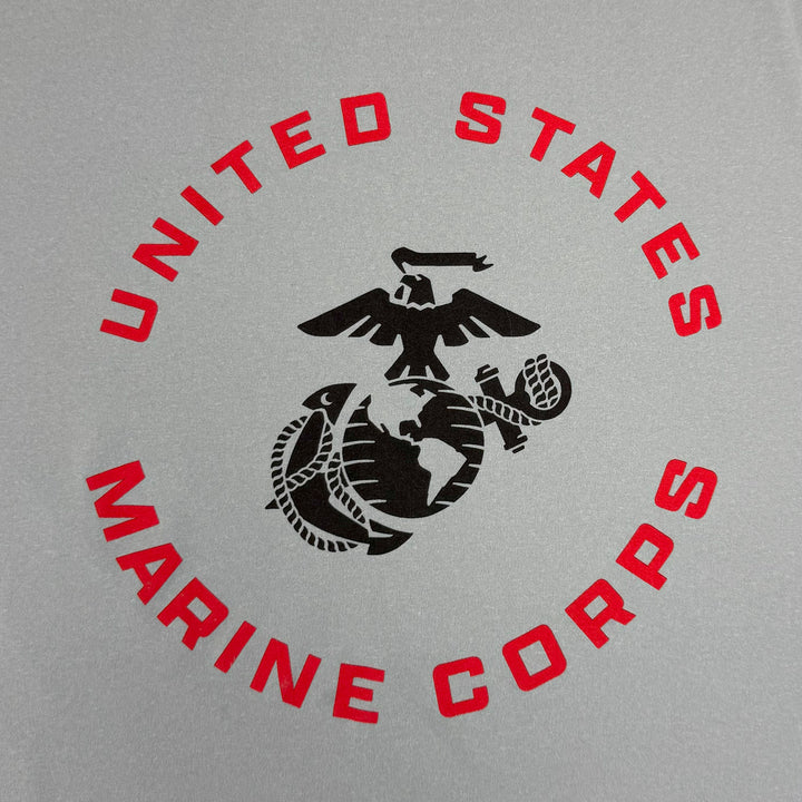 United States Marines EGA Under Armour Tech Long Sleeve T-Shirt (Grey)