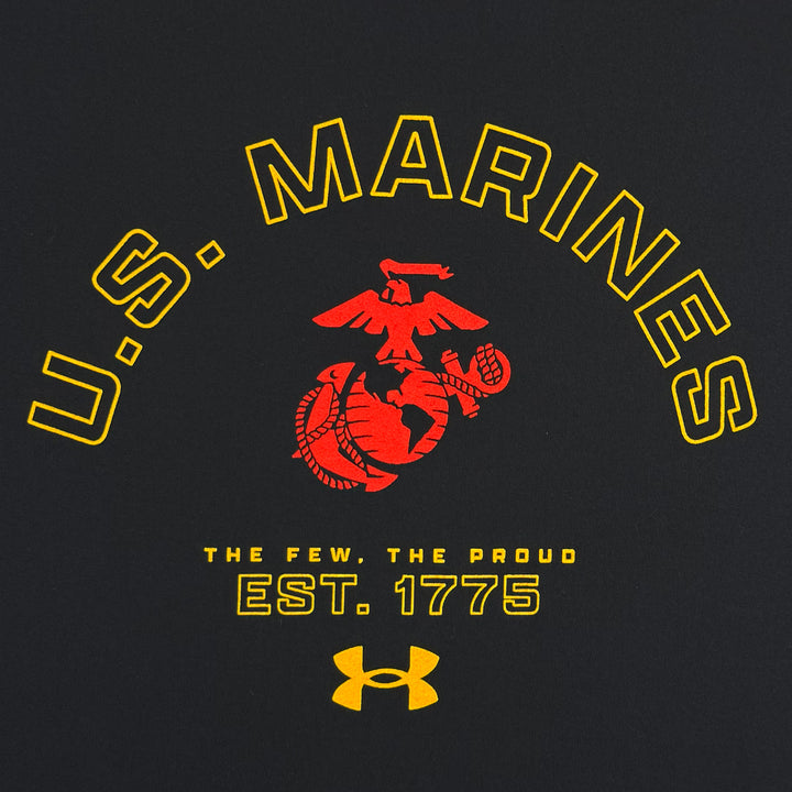 Marines Under Armour The Few The Proud Tech T-Shirt (Black)